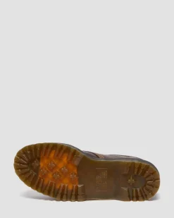 Dr. Martens Originals|Stand Tall: Platform Shoes*8053 Arc Crazy Horse Leather Platform Casual Shoes in Dark Brown Dark Brown — Crazy Horse