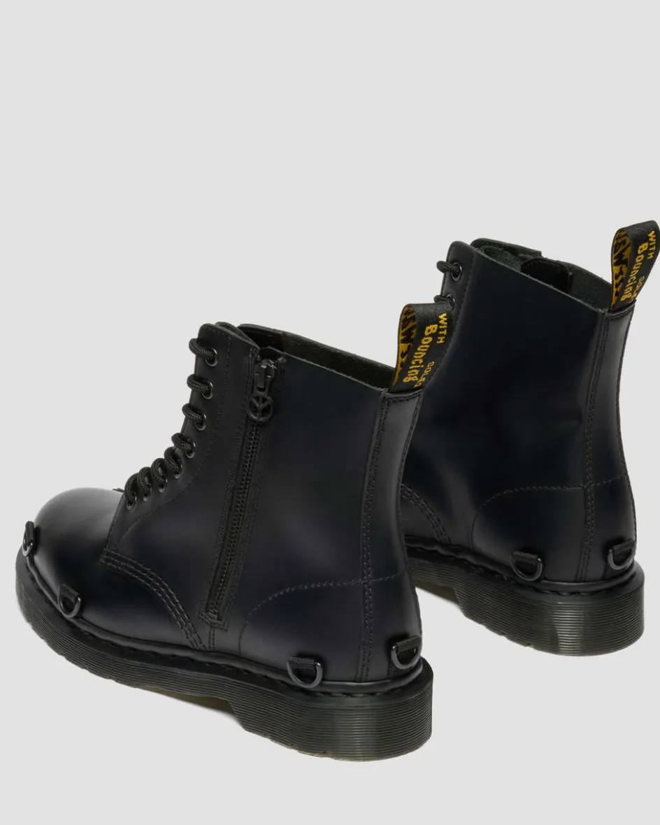 Dr. Martens Collaborations|Collaborations*1460 BABYLON in Black Black — Smooth Leather