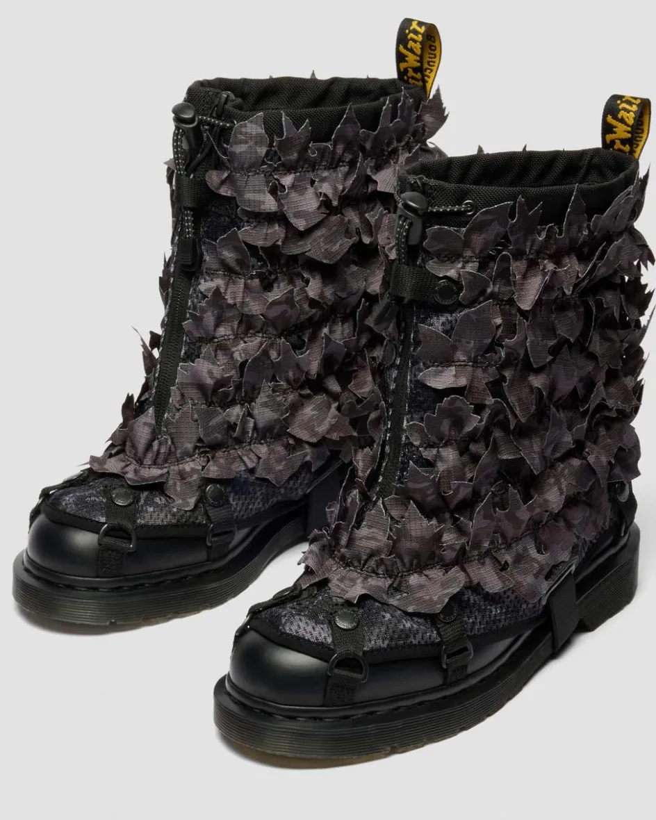Dr. Martens Collaborations|Collaborations*1460 BABYLON in Black Black — Smooth Leather