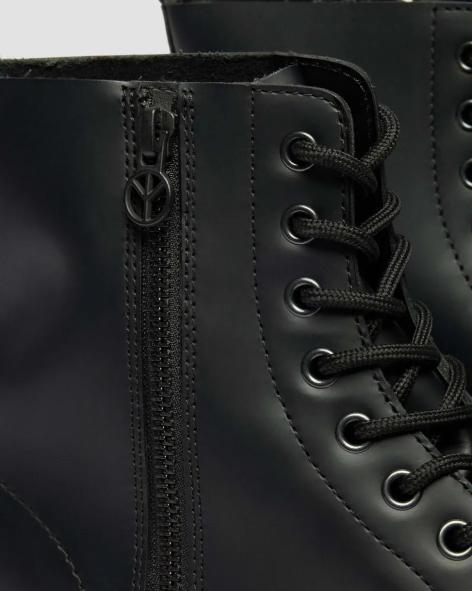 Dr. Martens Collaborations|Collaborations*1460 BABYLON in Black Black — Smooth Leather