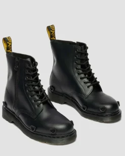 Dr. Martens Collaborations|Collaborations*1460 BABYLON in Black Black — Smooth Leather