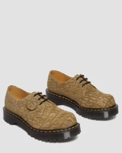 Dr. Martens Last Chance Styles|Last Chance Styles*1461 Bex Made in England Emboss Suede Oxford Shoes in Savannah Tan