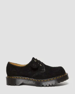 Dr. Martens Last Chance Styles|Last Chance Styles*1461 Bex Made in England Emboss Suede Oxford Shoes in Black