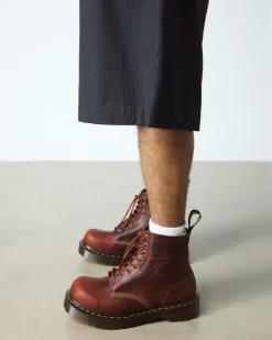 Dr. Martens Last Chance Styles|Last Chance Styles*1460 Bex Made In England Leather Bump Toe Boots in CARAMEL BROWN