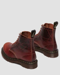 Dr. Martens Last Chance Styles|Last Chance Styles*1460 Bex Made In England Leather Bump Toe Boots in CARAMEL BROWN