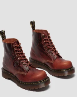 Dr. Martens Last Chance Styles|Last Chance Styles*1460 Bex Made In England Leather Bump Toe Boots in CARAMEL BROWN