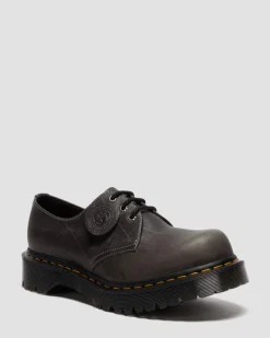 Dr. Martens Last Chance Styles|Last Chance Styles*1461 Bex Made In England Natural Grain Bump Toe Shoes in GUNMETAL