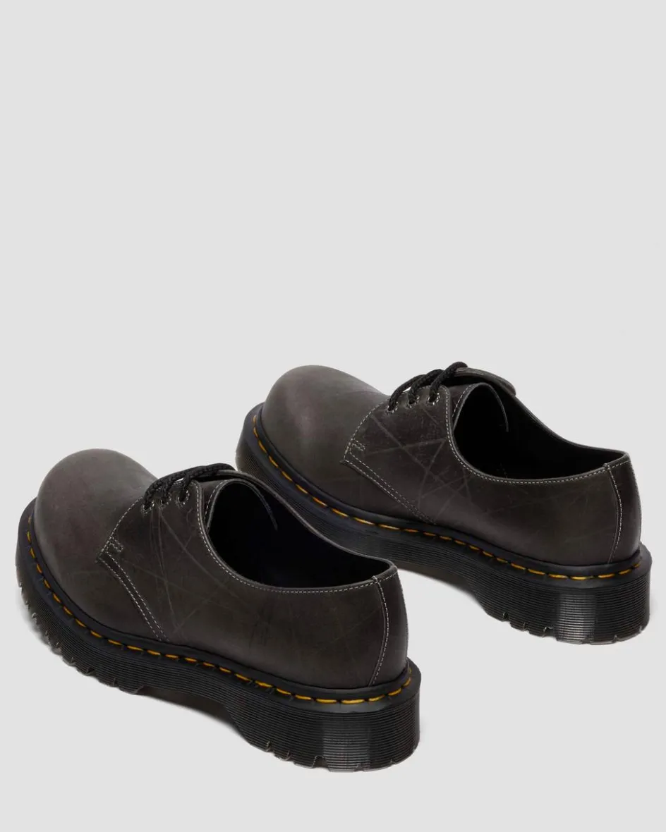 Dr. Martens Last Chance Styles|Last Chance Styles*1461 Bex Made In England Natural Grain Bump Toe Shoes in GUNMETAL