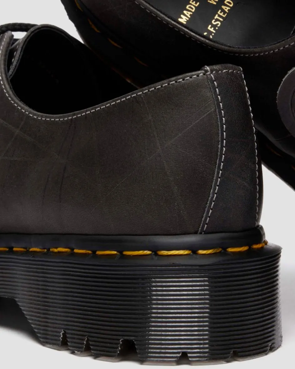 Dr. Martens Last Chance Styles|Last Chance Styles*1461 Bex Made In England Natural Grain Bump Toe Shoes in GUNMETAL