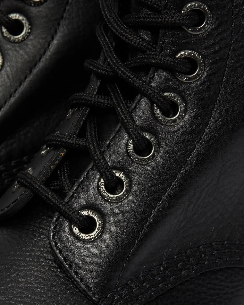 Dr. Martens Originals|New And Featured*1460 Bex Pisa Leather Lace Up Boots in Black Black — Pisa