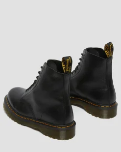 Dr. Martens Originals|New And Featured*1460 Bex Pisa Leather Lace Up Boots in Black Black — Pisa