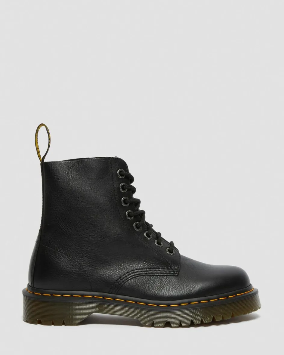 Dr. Martens Originals|New And Featured*1460 Bex Pisa Leather Lace Up Boots in Black Black — Pisa