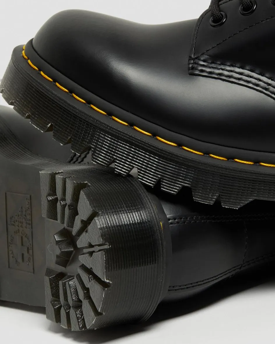 Dr. Martens Originals|New And Featured*1460 Bex Smooth Leather Lace Up Boots in Black Black — Smooth Leather