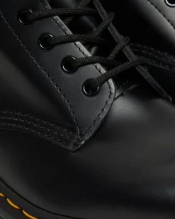 Dr. Martens Originals|New And Featured*1460 Bex Smooth Leather Lace Up Boots in Black Black — Smooth Leather