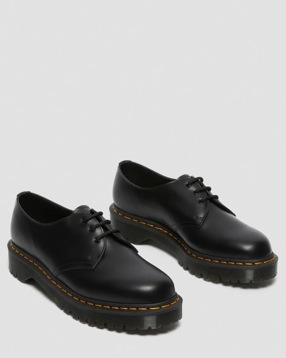 Dr. Martens Stand Tall: Platform Shoes|Shoes*1461 Bex Smooth Leather Oxford Shoes in Black Black — Smooth Leather