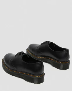 Dr. Martens Stand Tall: Platform Shoes|Shoes*1461 Bex Smooth Leather Oxford Shoes in Black Black — Smooth Leather