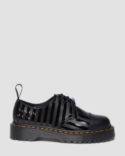 Dr. Martens Collaborations|Collaborations*1461 BEX WEDNESDAY PLATFORM SHOES in Black Black — Smooth Leather