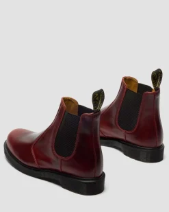 Dr. Martens New And Featured|Boots*2976 Classic Calf Leather Chelsea Boots in Burgundy Burgundy — Classic Calf
