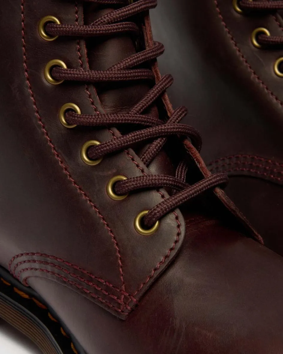 Dr. Martens New And Featured|Boots*1460 Crazy Horse Leather Boots in Cherry Red Cherry Red — Crazy Horse