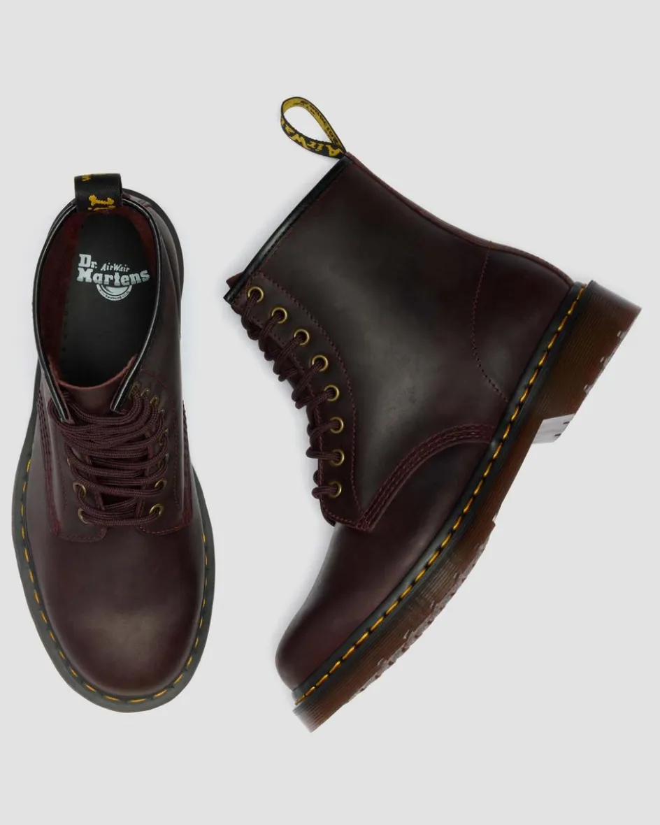 Dr. Martens New And Featured|Boots*1460 Crazy Horse Leather Boots in Cherry Red Cherry Red — Crazy Horse