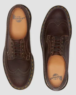 Dr. Martens Shoes|Shoes*3989 Crazy Horse leather brogue shoes in Dark Brown Dark Brown — Crazy Horse