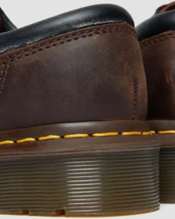 Dr. Martens Originals|Shoes*8053 Crazy Horse Leather Casual Shoes in Dark Brown Dark Brown — Crazy Horse