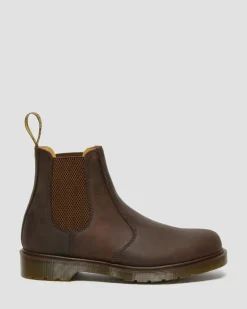 Dr. Martens Originals|Last Chance Styles*2976 Crazy Horse Leather Chelsea Boots in Brown Brown — Crazy Horse