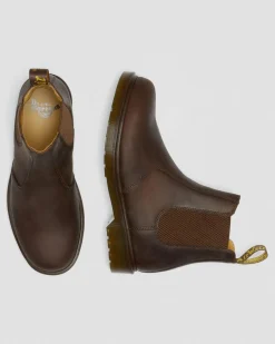 Dr. Martens Originals|Last Chance Styles*2976 Crazy Horse Leather Chelsea Boots in Brown Brown — Crazy Horse