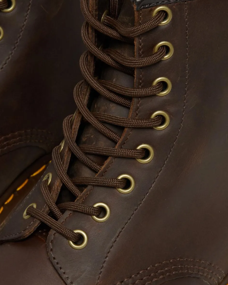 Dr. Martens Originals|New And Featured*1460 Crazy Horse Leather Lace Up Boots in Brown Brown — Crazy Horse