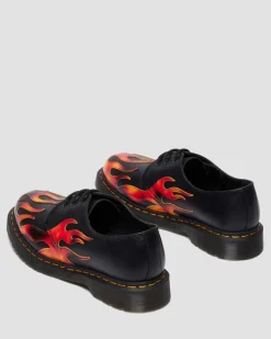 Dr. Martens Last Chance Styles|Last Chance Styles*1461 FLAME in Black BLACK+VIBRANT RED+DMS YELLOW
