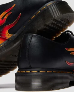 Dr. Martens Last Chance Styles|Last Chance Styles*1461 FLAME in Black BLACK+VIBRANT RED+DMS YELLOW