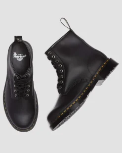 Dr. Martens Last Chance Styles|Last Chance Styles*1460 Genix Nappa Reclaimed Leather Lace Up Boots in Black Black — Genix Nappa