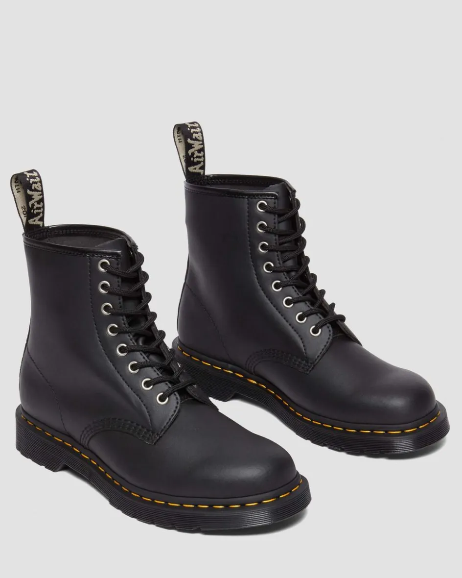 Dr. Martens Last Chance Styles|Last Chance Styles*1460 Genix Nappa Reclaimed Leather Lace Up Boots in Black Black — Genix Nappa