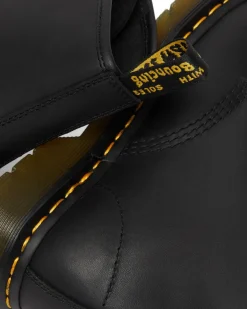 Dr. Martens Originals|Boots*1460 Greasy Leather Lace Up Boots in Black Black — Greasy