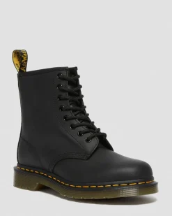 Dr. Martens Originals|Boots*1460 Greasy Leather Lace Up Boots in Black Black — Greasy