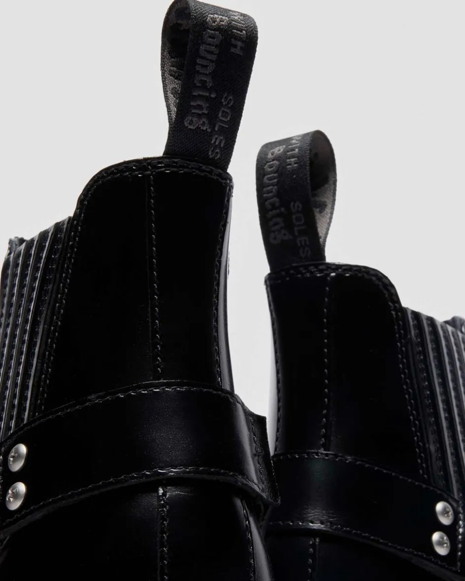 Dr. Martens Last Chance Styles|Last Chance Styles*2976 Harness Analine Leather Chelsea Boots in Black Black — Analine