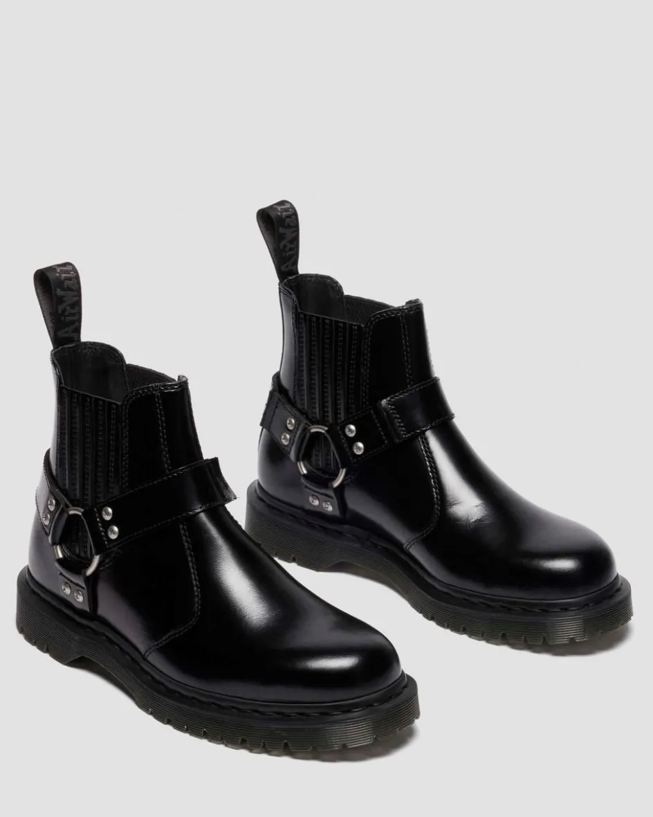 Dr. Martens Last Chance Styles|Last Chance Styles*2976 Harness Analine Leather Chelsea Boots in Black Black — Analine