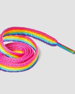 Dr. Martens Last Chance Styles|Last Chance Styles*26 Inch Flat Rainbow Shoe Laces (3-Eye) in Rainbow Rainbow — Polyester