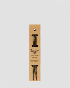 Dr. Martens Last Chance Styles|Last Chance Styles*36 Inch Flat Shoe Laces (4-5 Eye) in Black Black+Yellow — Cotton