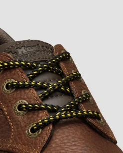 Dr. Martens Last Chance Styles|Last Chance Styles*36 Inch Flat Shoe Laces (4-5 Eye) in Black Black+Yellow — Cotton