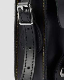 Dr. Martens Accessories|Bags*7 Inch Leather Crossbody Bag in Black Black — Smooth Leather