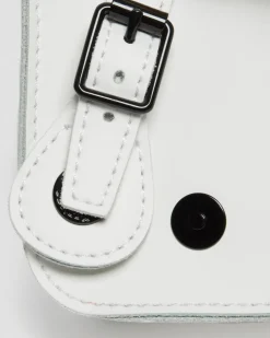 Dr. Martens Last Chance Styles|Last Chance Styles*7 Inch Leather Crossbody Bag in White White — Smooth Leather