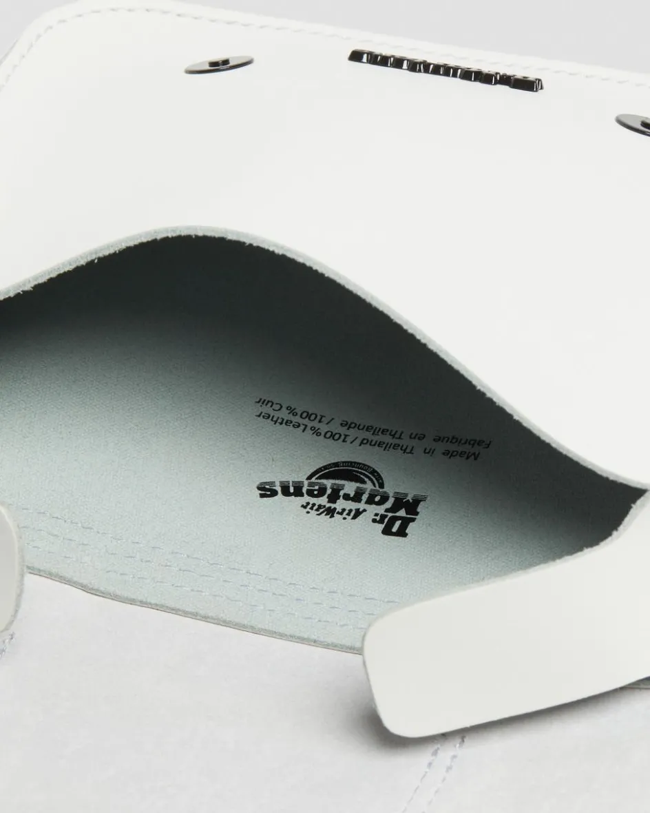 Dr. Martens Last Chance Styles|Last Chance Styles*7 Inch Leather Crossbody Bag in White White — Smooth Leather