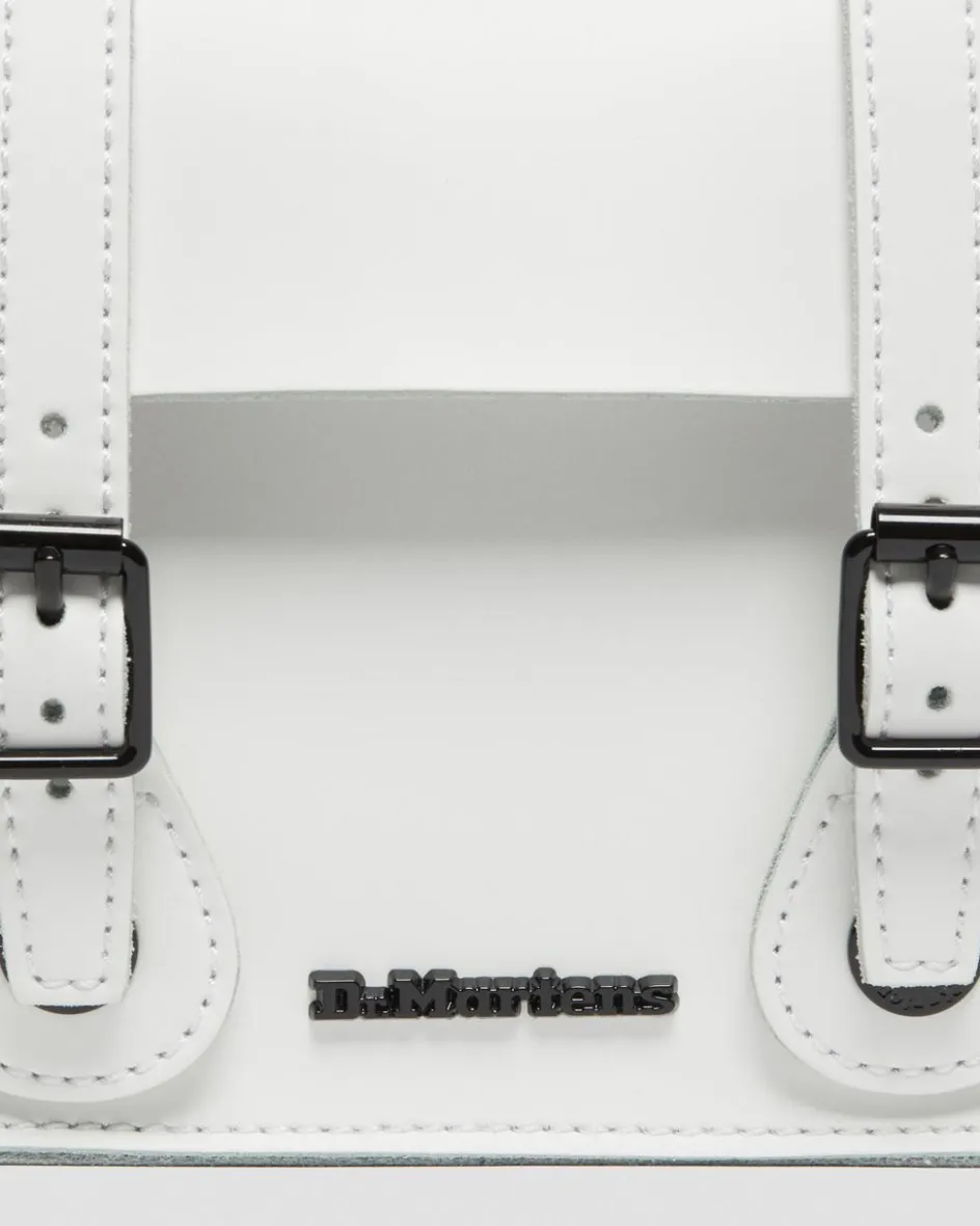 Dr. Martens Last Chance Styles|Last Chance Styles*7 Inch Leather Crossbody Bag in White White — Smooth Leather