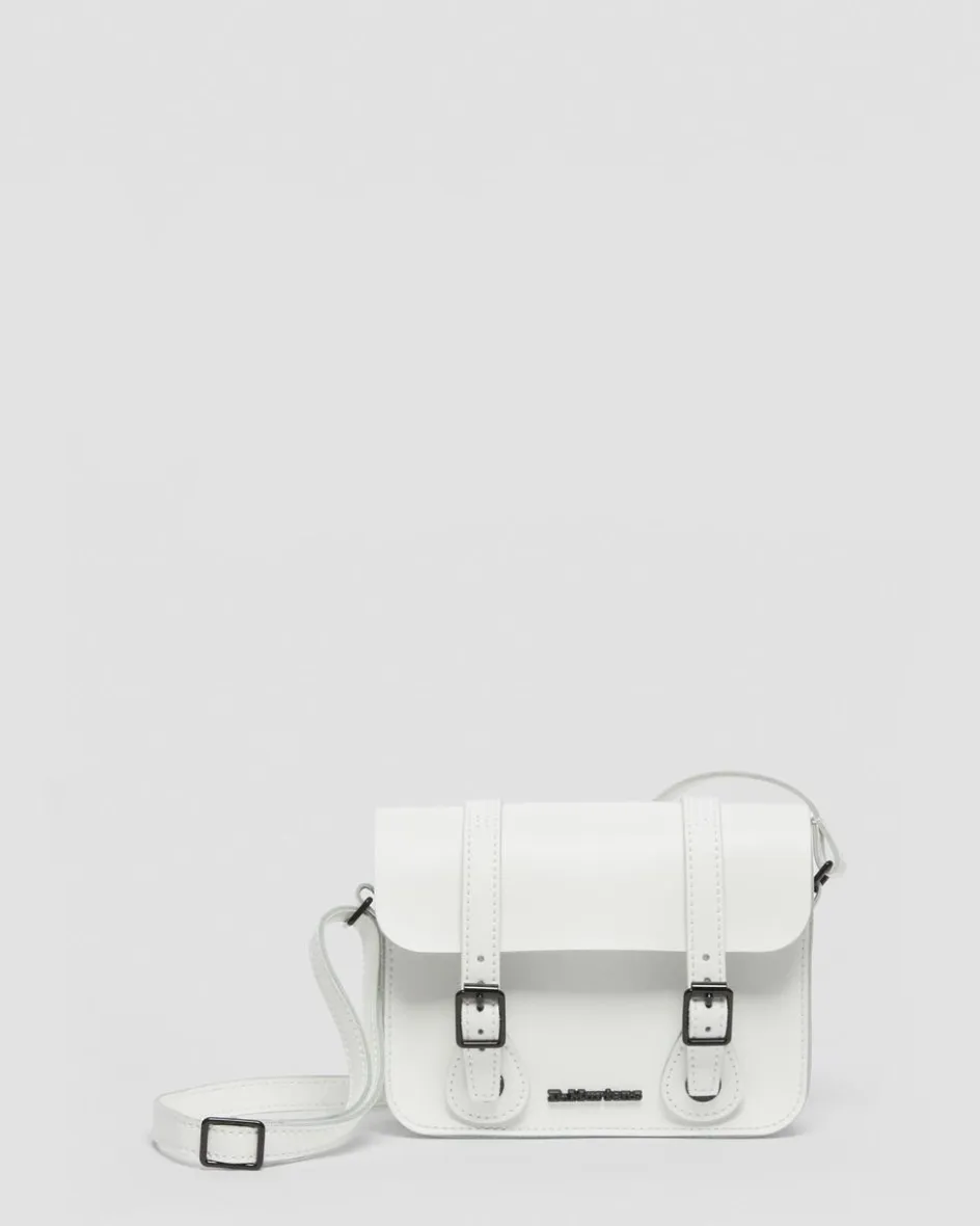 Dr. Martens Last Chance Styles|Last Chance Styles*7 Inch Leather Crossbody Bag in White White — Smooth Leather