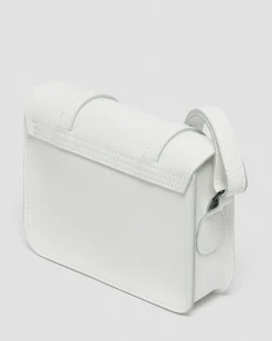 Dr. Martens Last Chance Styles|Last Chance Styles*7 Inch Leather Crossbody Bag in White White — Smooth Leather
