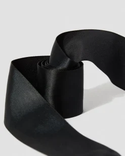 Dr. Martens Accessories|Laces*55 inch Ribbon Shoe Laces (8-10 Eye) in Black Black — Ribbon