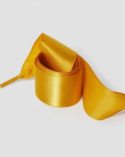 Dr. Martens Accessories|Laces*55 inch Ribbon Shoe Laces (8-10 Eye) in Yellow Yellow — Ribbon