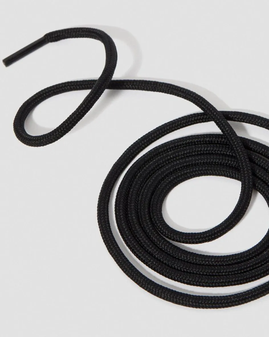 Dr. Martens Accessories|Laces*47 Inch Round Shoe Laces (6-7 Eye) in Black Black — Polyester