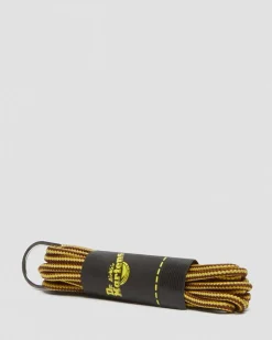 Dr. Martens Accessories|Laces*55 Inch Round Shoe Laces (8-10 Eye) in Brown Brown+Yellow — Polyester